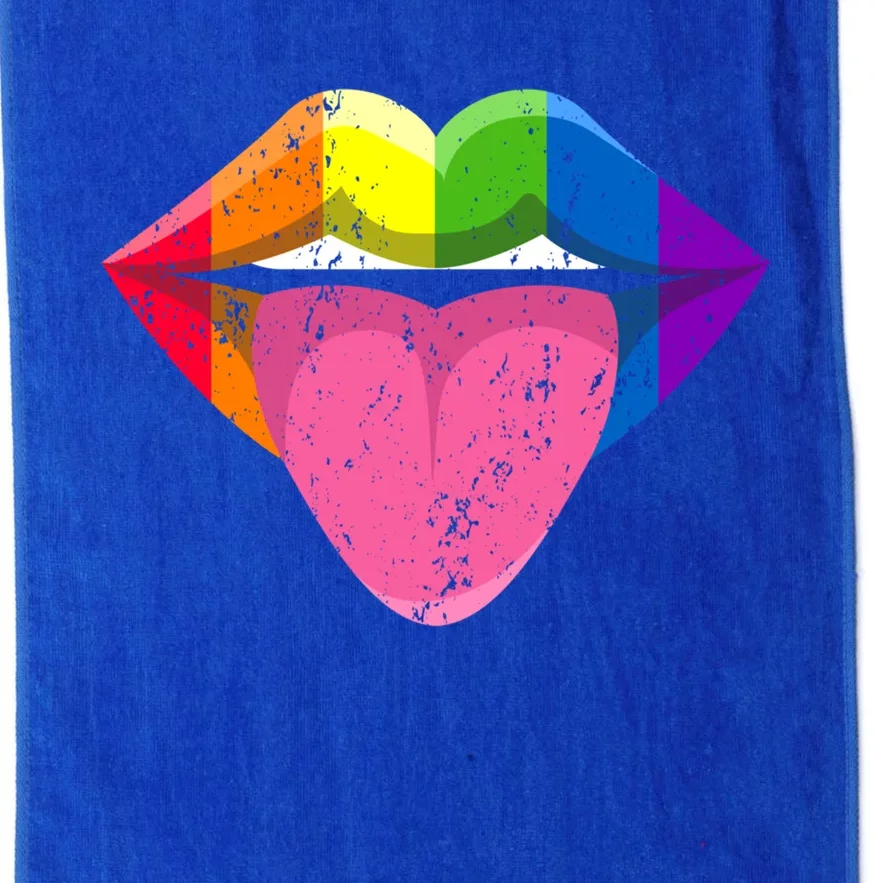 Mouth Pride Month Lgbtq+ Lgbt Lips Meaningful Gift Platinum Collection Golf Towel