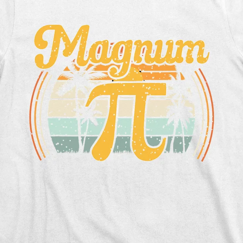 Magnum Pi Math Pi Day Retro math teacher T-Shirt