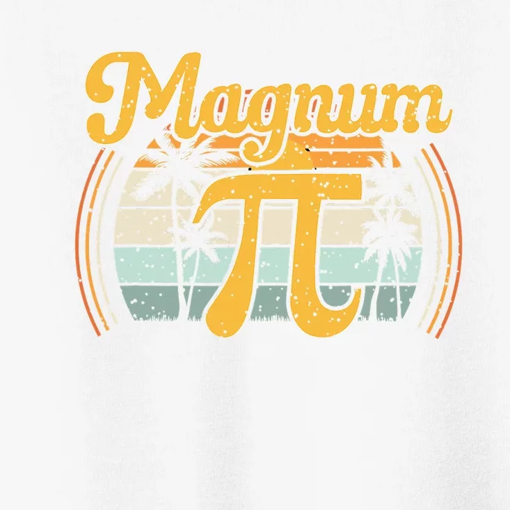 Magnum Pi Math Pi Day Retro math teacher Toddler T-Shirt