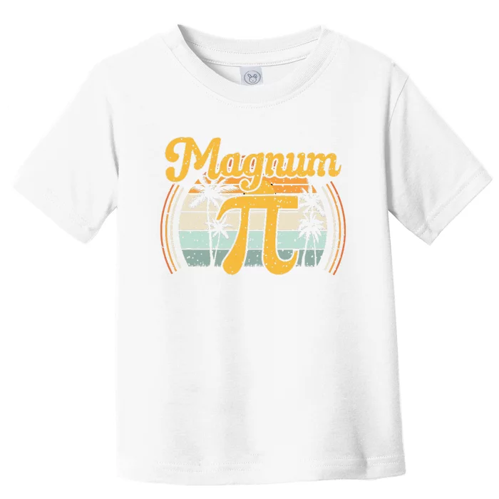 Magnum Pi Math Pi Day Retro math teacher Toddler T-Shirt