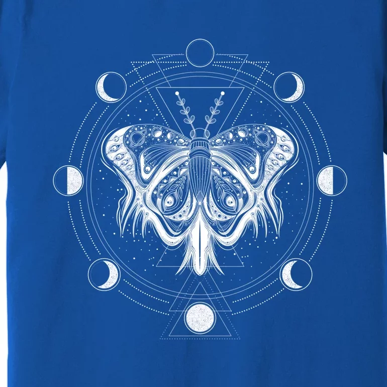 Moon Phases Moth Gift Blackcraft Clothing Gift Premium T-Shirt