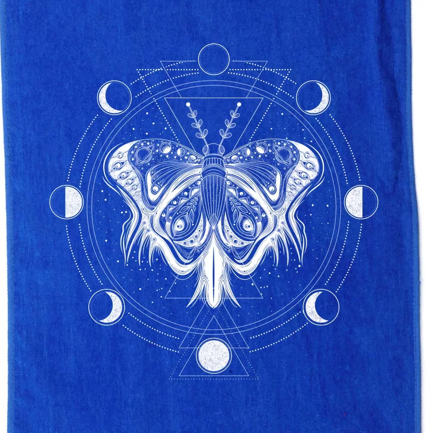 Moon Phases Moth Gift Blackcraft Clothing Gift Platinum Collection Golf Towel