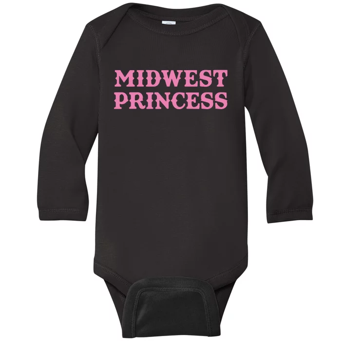 Midwest Princess Baby Long Sleeve Bodysuit