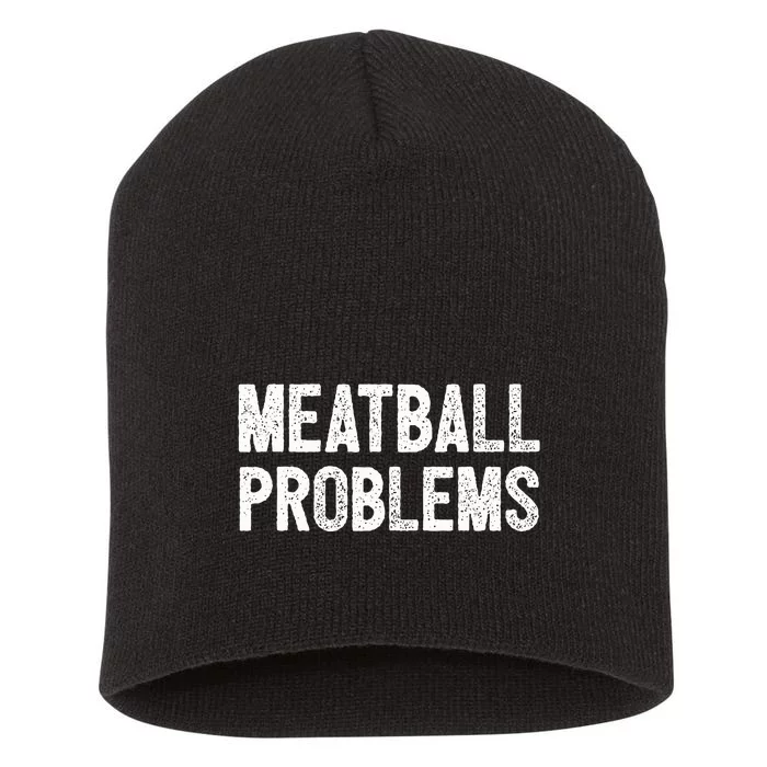 Meatball Problems Short Acrylic Beanie