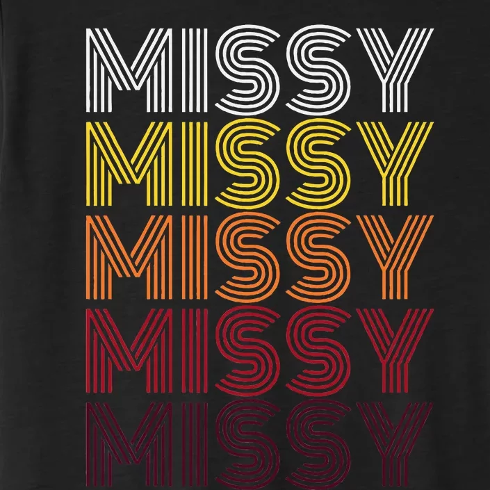 Missy Personalized Name Retro Missy 70S ChromaSoft Performance T-Shirt