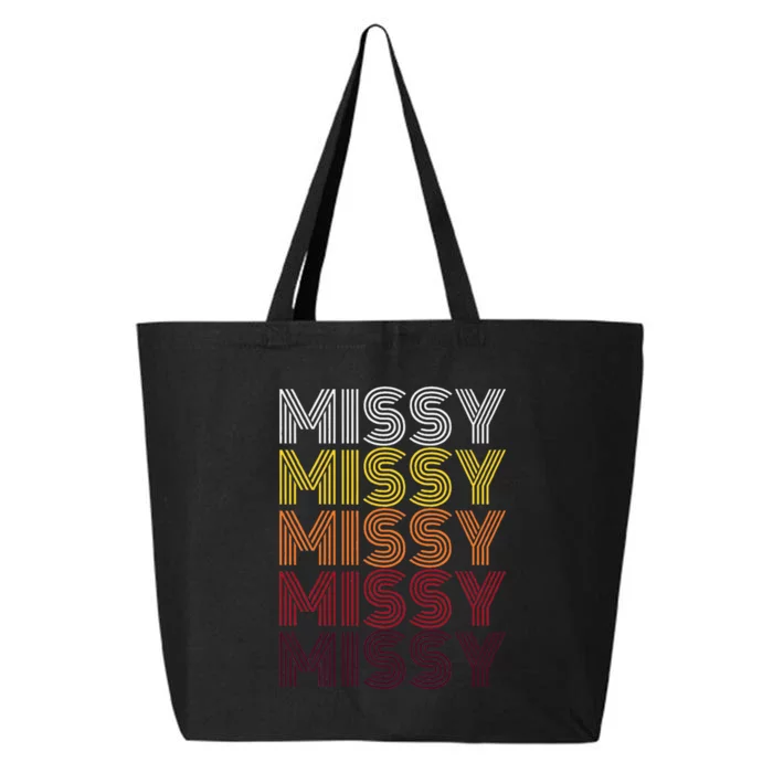 Missy Personalized Name Retro Missy 70S 25L Jumbo Tote