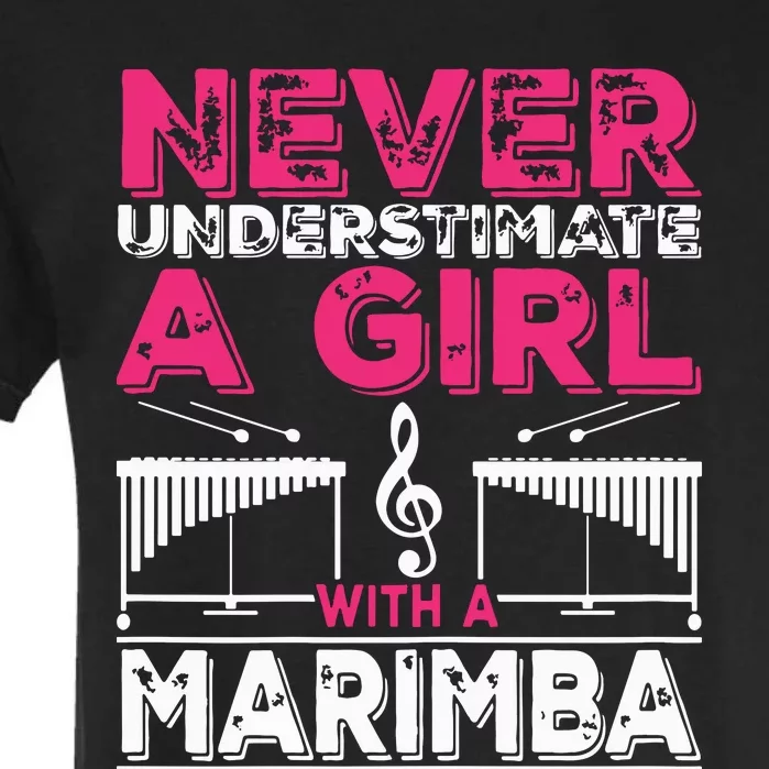 Marimba Player Never Underestimate A Girl With A Marimba Garment-Dyed Heavyweight T-Shirt