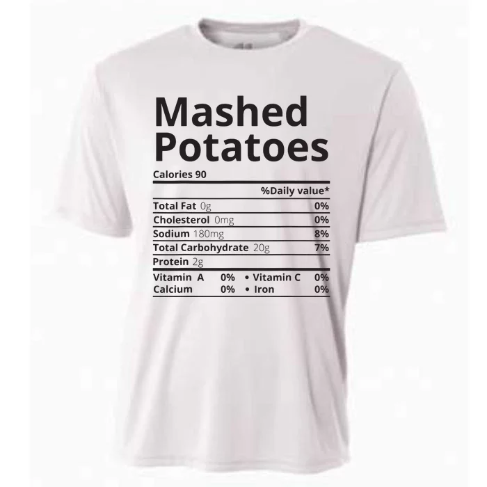 Mashed Potatoes Nutrition Facts Thanksgiving Christmas Cooling Performance Crew T-Shirt