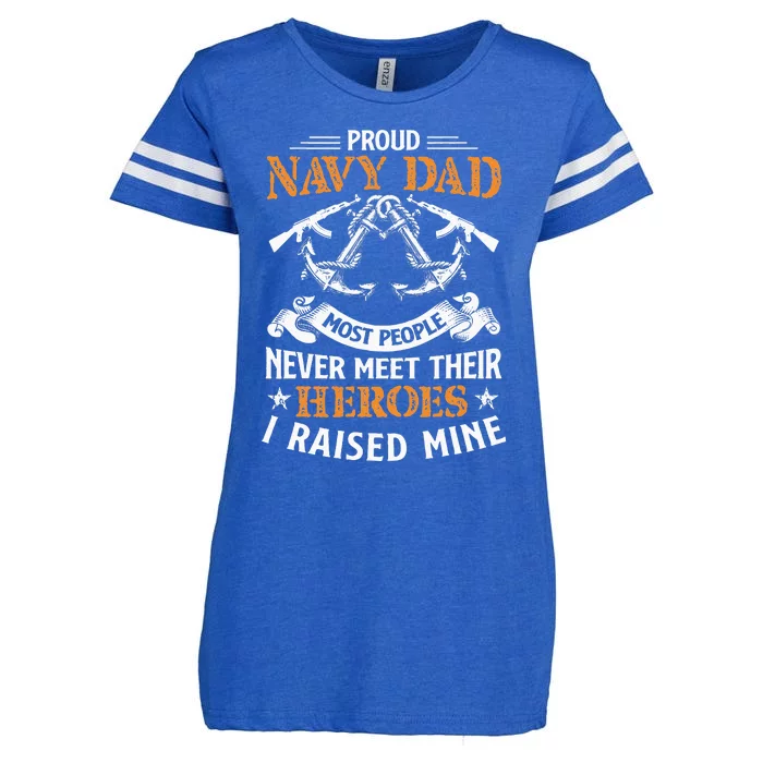 Most People Never Meet Their Heroes Proud Dad Idea Enza Ladies Jersey Football T-Shirt