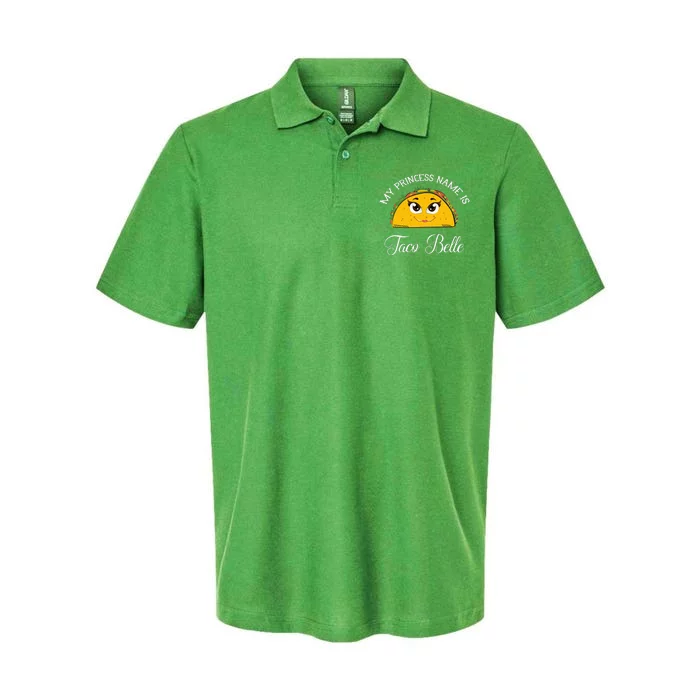 My Princess Name Is Taco Belle - Funny Pun Cinco De Mayo Softstyle Adult Sport Polo