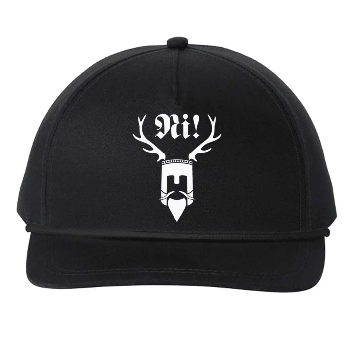 Monty Python Ni! Logo Snapback Five-Panel Rope Hat