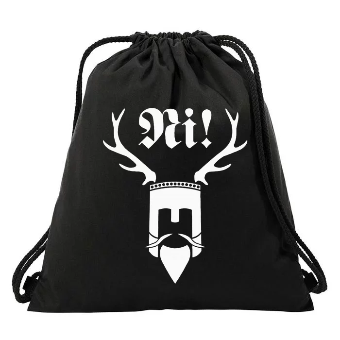 Monty Python Ni! Logo Drawstring Bag