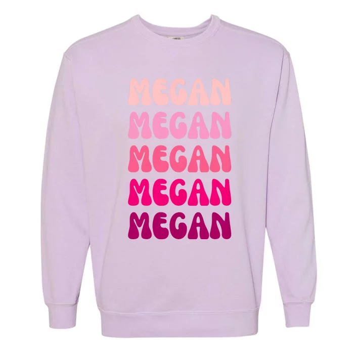 Megan Personal Name Custom Customized Personalized Garment-Dyed Sweatshirt