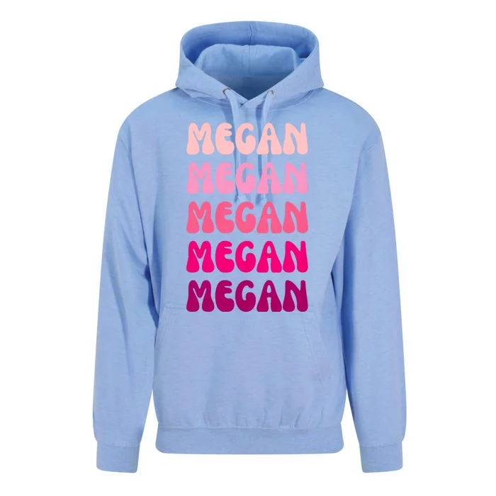 Megan Personal Name Custom Customized Personalized Unisex Surf Hoodie