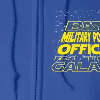 Military Police Officer Funny Cool Galaxy Job Gift Full Zip Hoodie