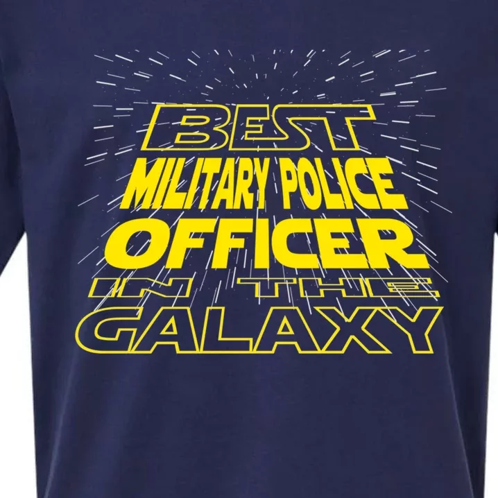 Military Police Officer Funny Cool Galaxy Job Gift Sueded Cloud Jersey T-Shirt