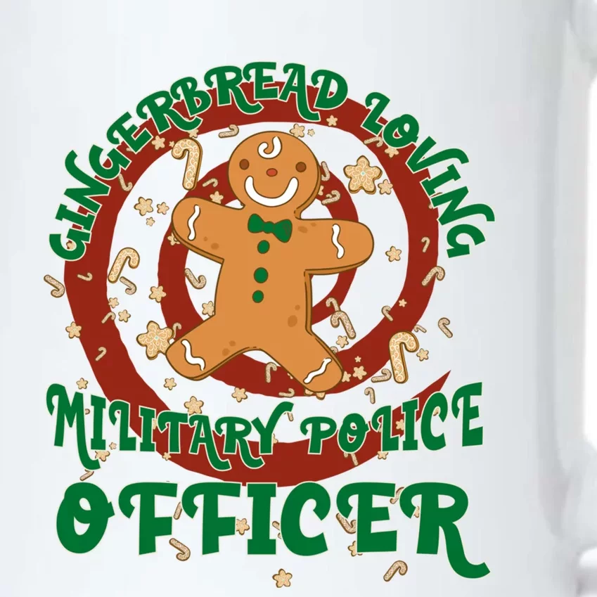 Military Police Officer Job Gingerbread Funny Xmas Cool Gift Black Color Changing Mug