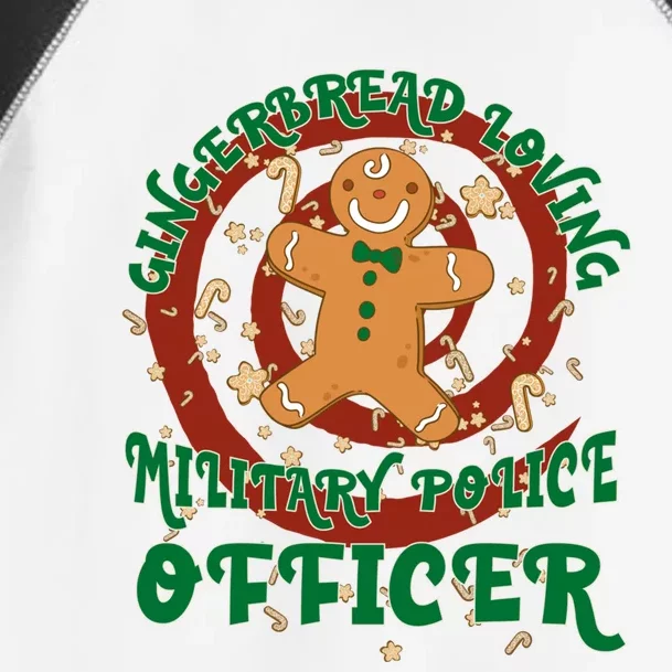 Military Police Officer Job Gingerbread Funny Xmas Cool Gift Toddler Fine Jersey T-Shirt