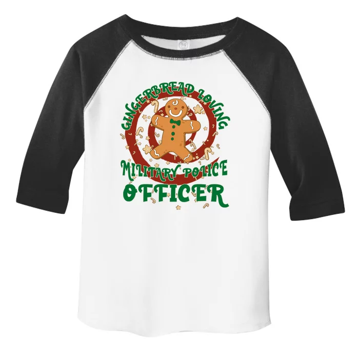 Military Police Officer Job Gingerbread Funny Xmas Cool Gift Toddler Fine Jersey T-Shirt