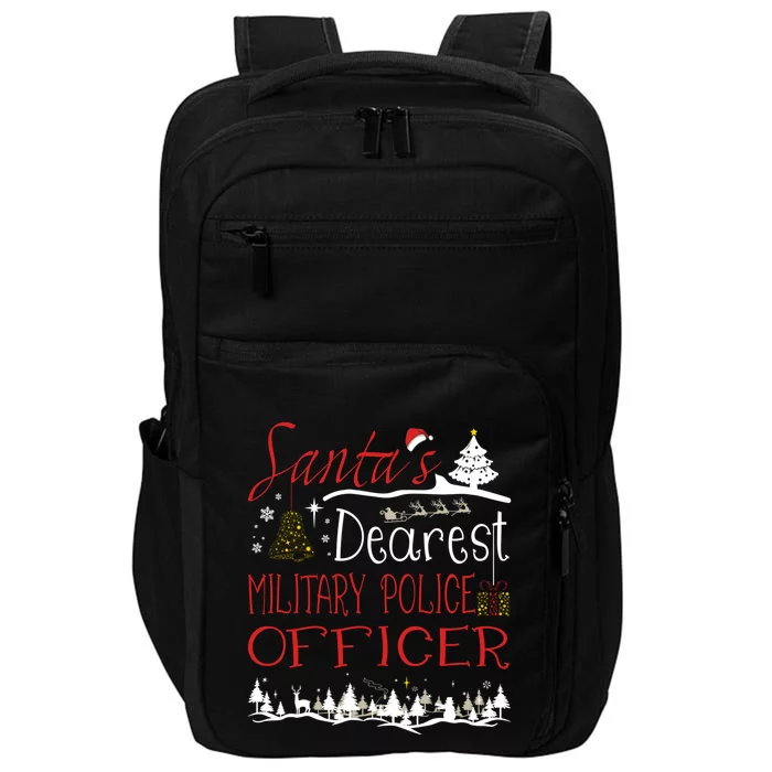 Military Police Officer Xmas Job Cute Christmas Great Gift Impact Tech Backpack