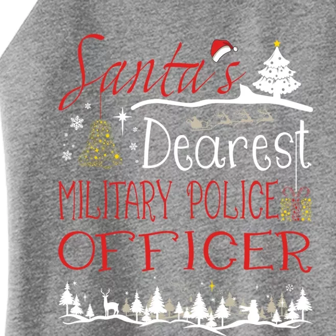 Military Police Officer Xmas Job Cute Christmas Great Gift Women’s Perfect Tri Rocker Tank