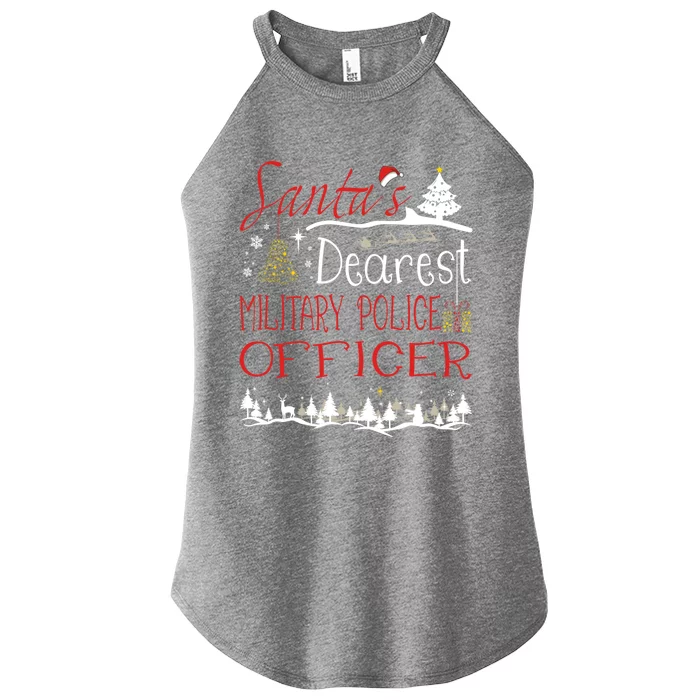 Military Police Officer Xmas Job Cute Christmas Great Gift Women’s Perfect Tri Rocker Tank