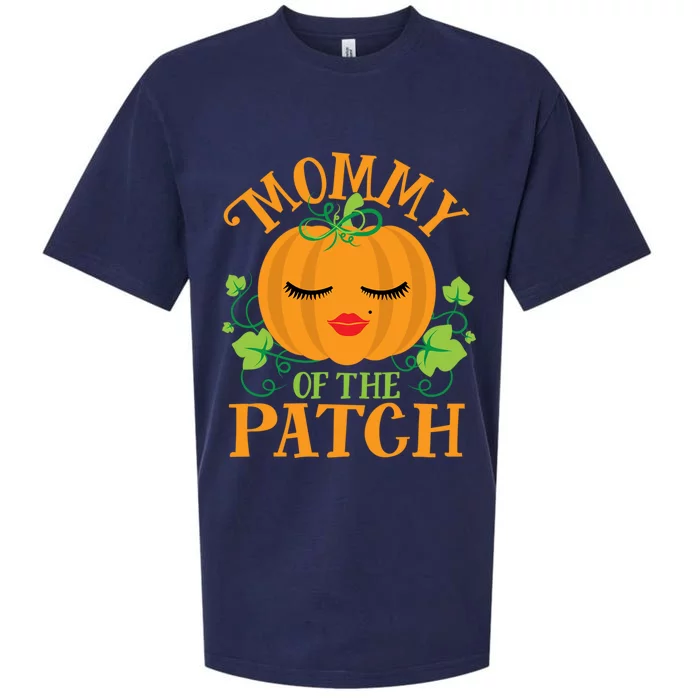 Mommy Pumpkin Of The Patch Matching Family Sassy Halloween Funny Gift Sueded Cloud Jersey T-Shirt