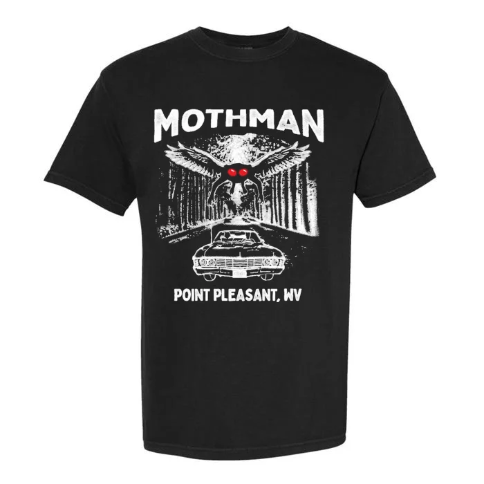 Mothman Point Pleasant WV Garment-Dyed Heavyweight T-Shirt