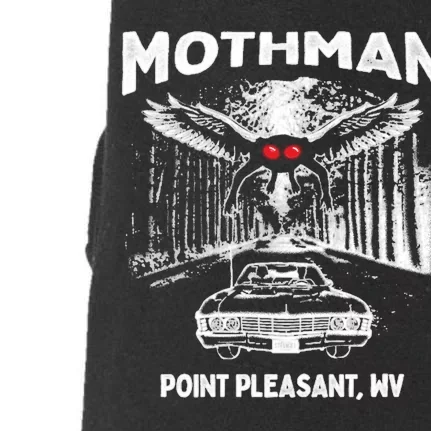 Mothman Point Pleasant WV Doggie 3-End Fleece Hoodie