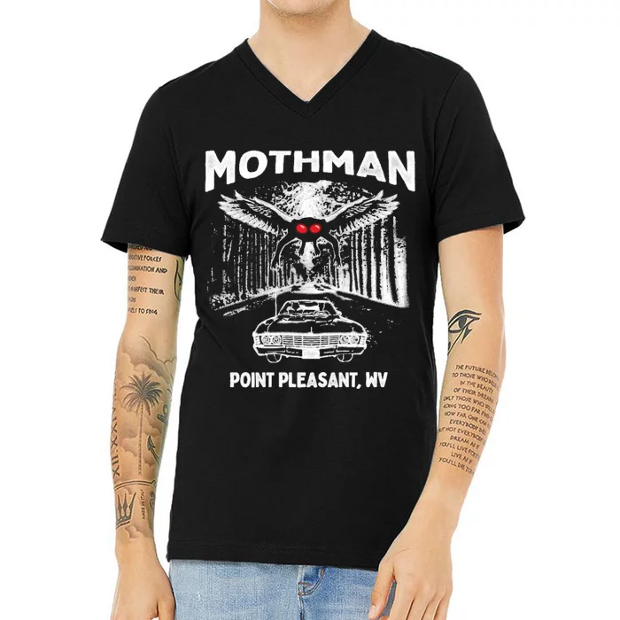 Mothman Point Pleasant WV V-Neck T-Shirt