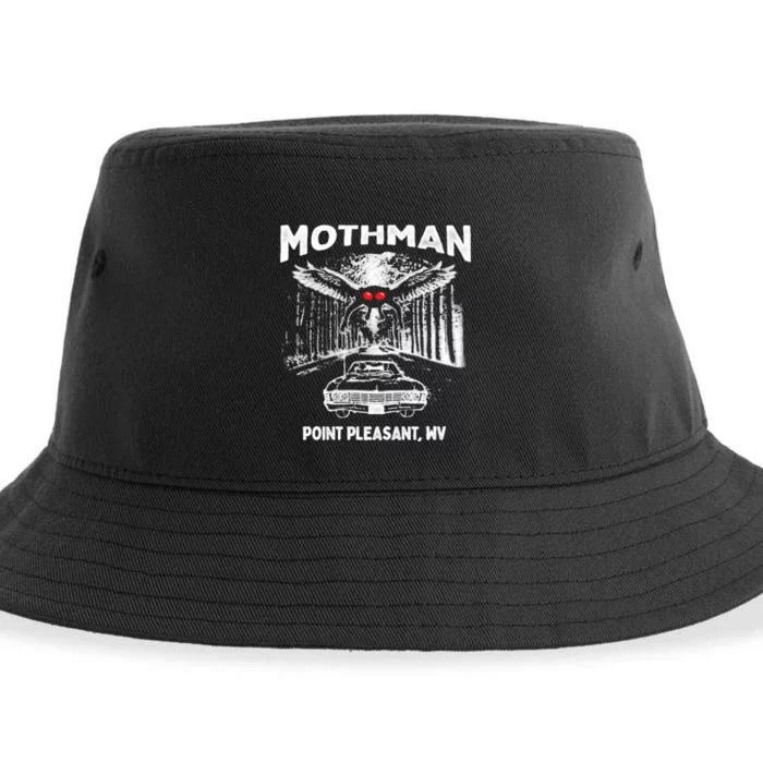 Mothman Point Pleasant WV Sustainable Bucket Hat