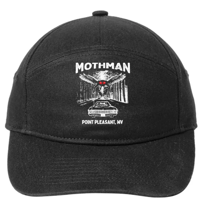 Mothman Point Pleasant WV 7-Panel Snapback Hat