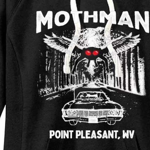 Mothman Point Pleasant WV Women's Fleece Hoodie