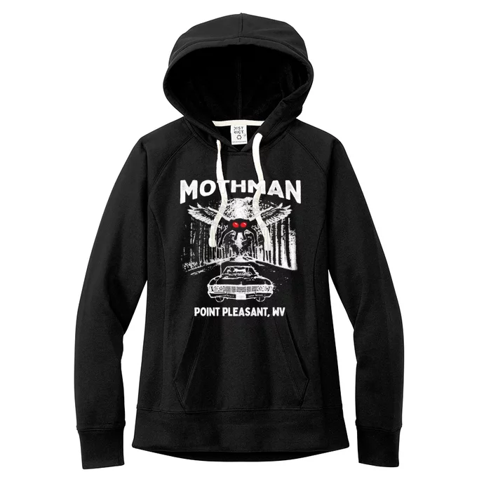 Mothman Point Pleasant WV Women's Fleece Hoodie