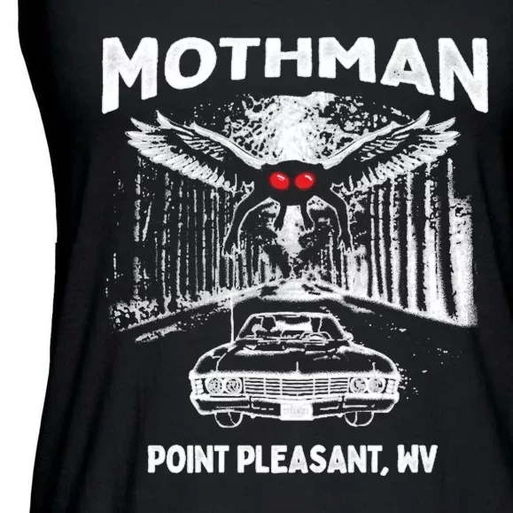 Mothman Point Pleasant WV Ladies Essential Flowy Tank