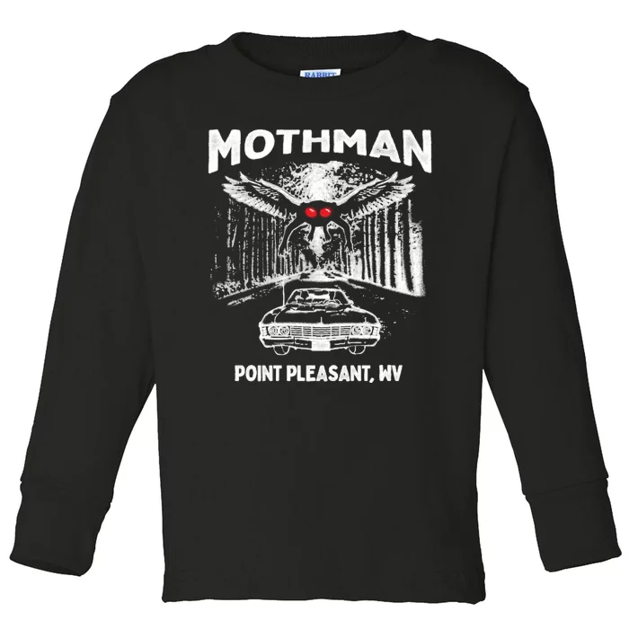 Mothman Point Pleasant WV Toddler Long Sleeve Shirt