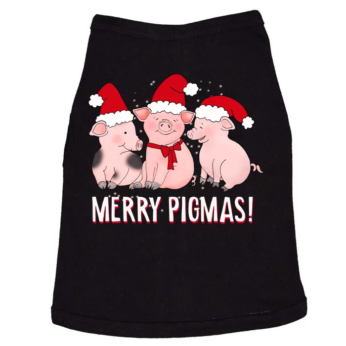 Merry Pigmas Pig Lover Christmas Doggie Tank