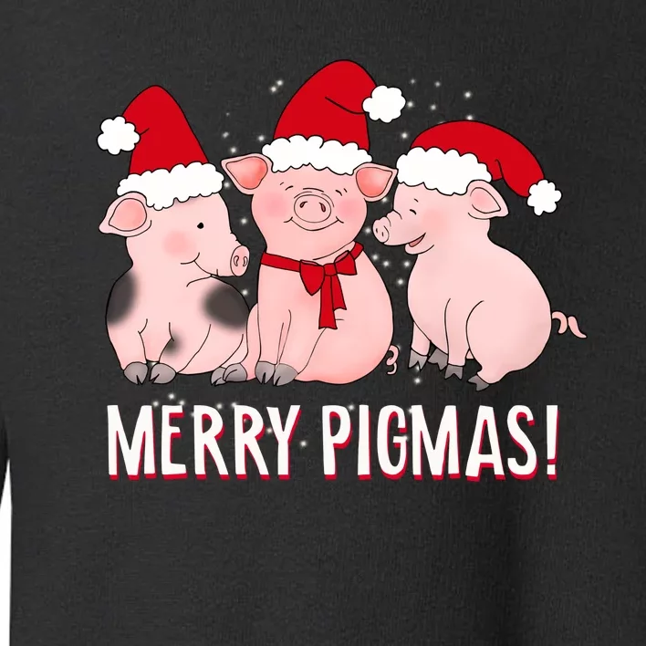 Merry Pigmas Pig Lover Christmas Toddler Sweatshirt