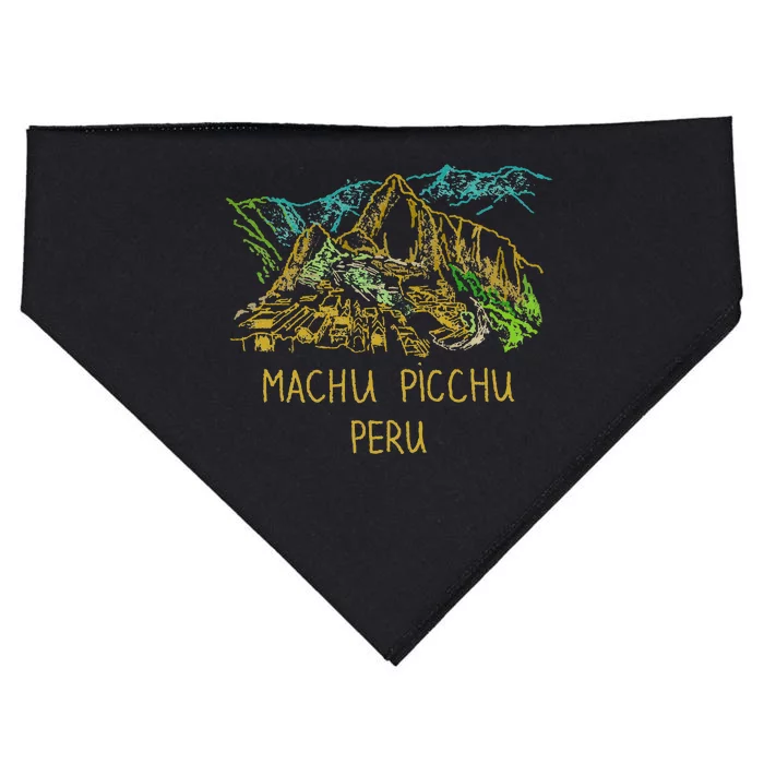 Machu Picchu Peru USA-Made Doggie Bandana