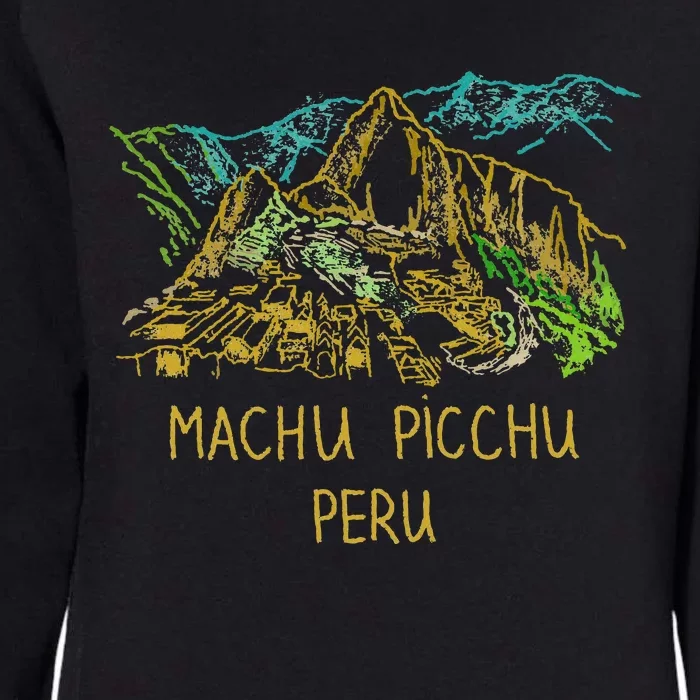 Machu Picchu Peru Womens California Wash Sweatshirt