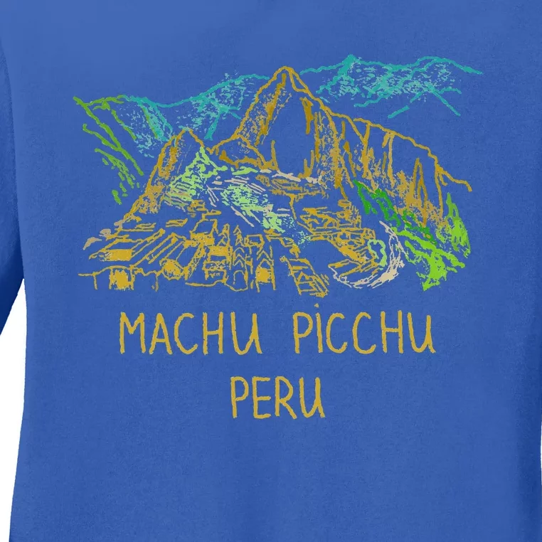 Machu Picchu Peru Ladies Long Sleeve Shirt