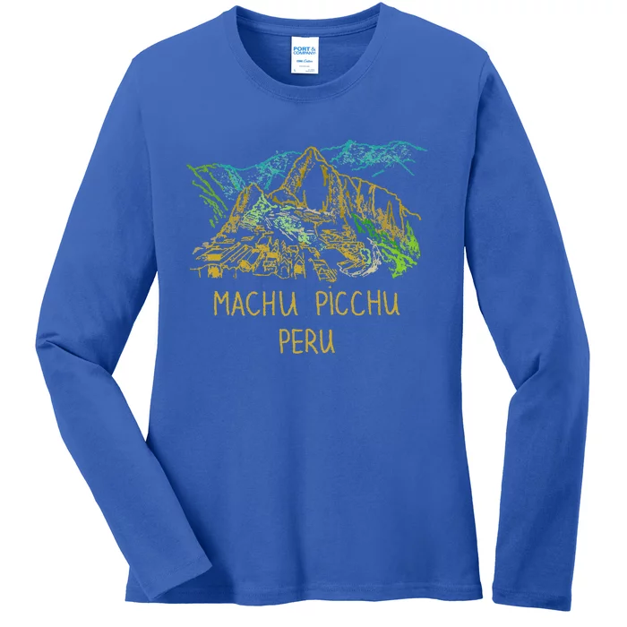 Machu Picchu Peru Ladies Long Sleeve Shirt