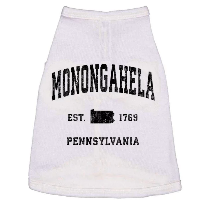 Monongahela Pennsylvania Pa Vintage Established Athletic Sports Design Doggie Tank