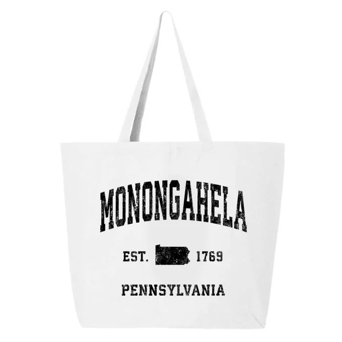 Monongahela Pennsylvania Pa Vintage Established Athletic Sports Design 25L Jumbo Tote