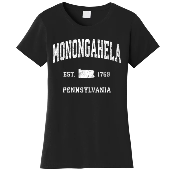 Monongahela Pennsylvania Pa Vintage Athletic Sports Women's T-Shirt