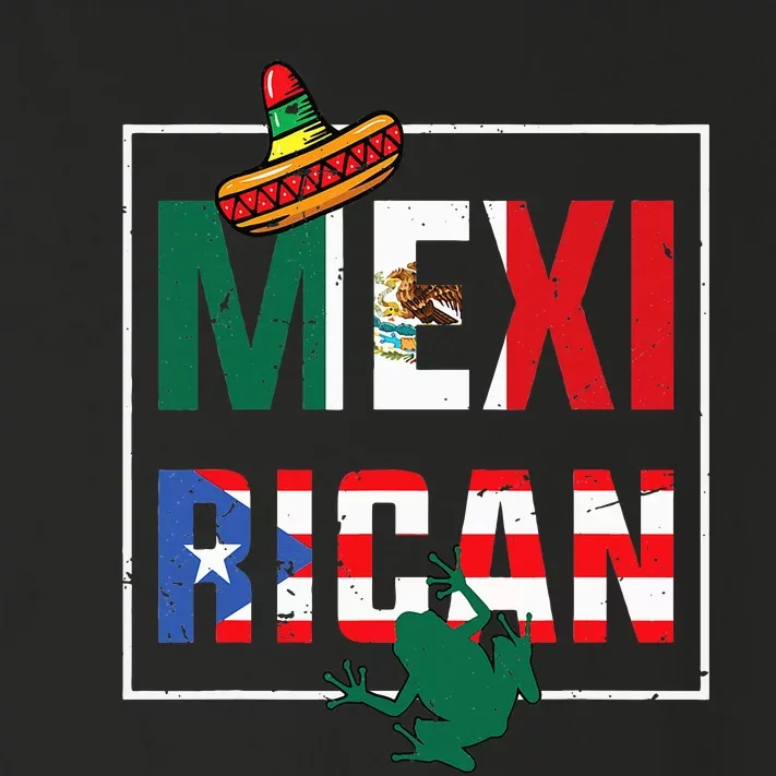 Mexirican Pride Puerto RicanMexican Flag Fusion Toddler Long Sleeve Shirt