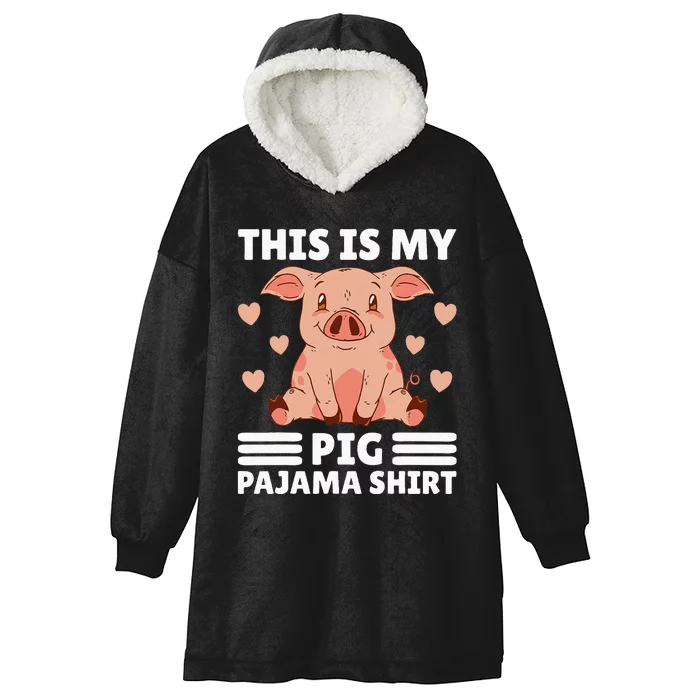 My Pig Pajama Women Pig Pjs Cute Pig Stuff Farmer Girl Hooded Wearable Blanket