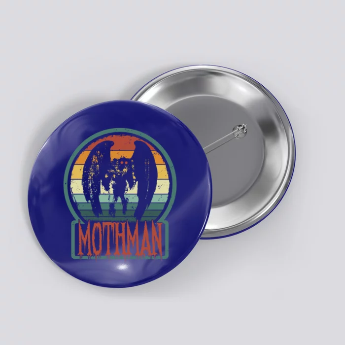 Moth Point Pleasant Retro Vintage Cryptid Cute Gift Button