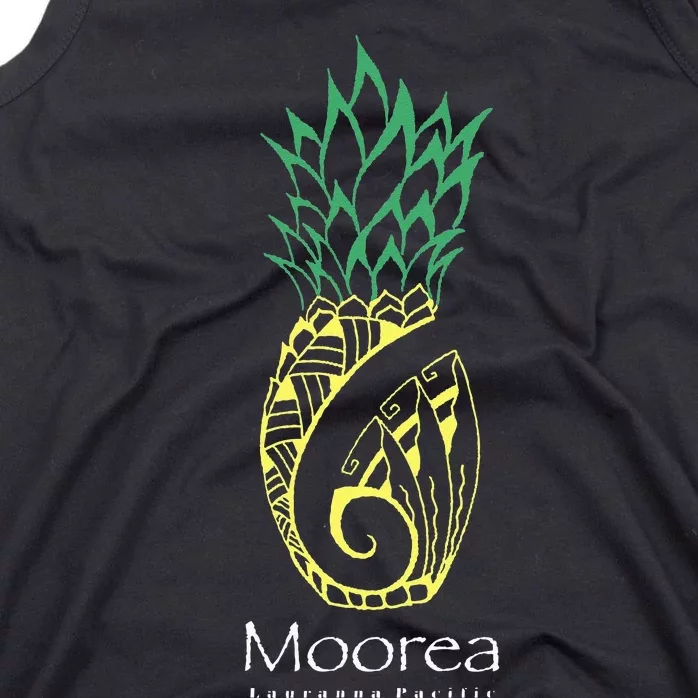 Moorea Pineapple Polynesian Tribal Tattoo Pineapple Tank Top