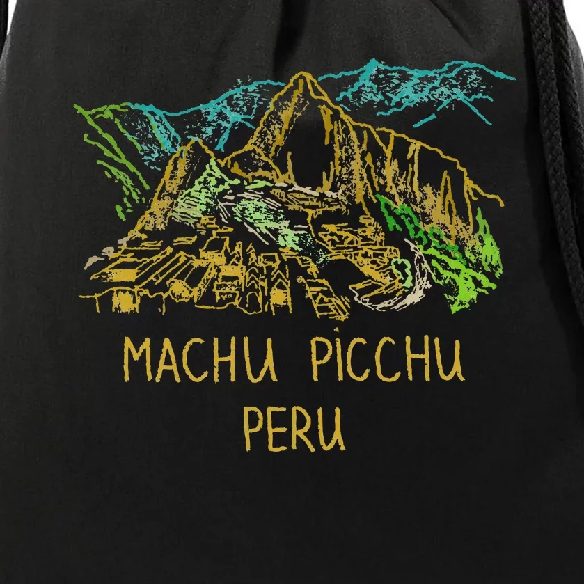 Machu Picchu Peru Drawstring Bag